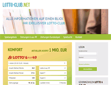 Tablet Screenshot of lotto-club.net